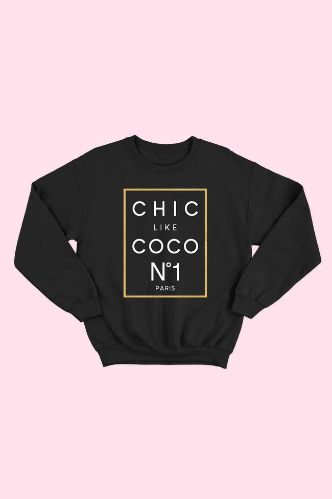 Kash House Boutique Chic Like Coco Sweatshirt Medium